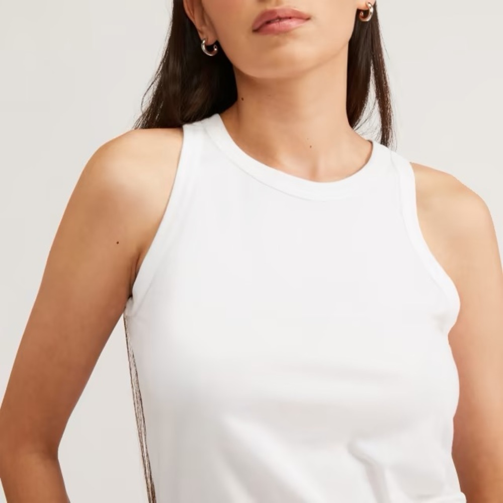 Everlane Organic Cotton Cutaway Tank Size Small NWT